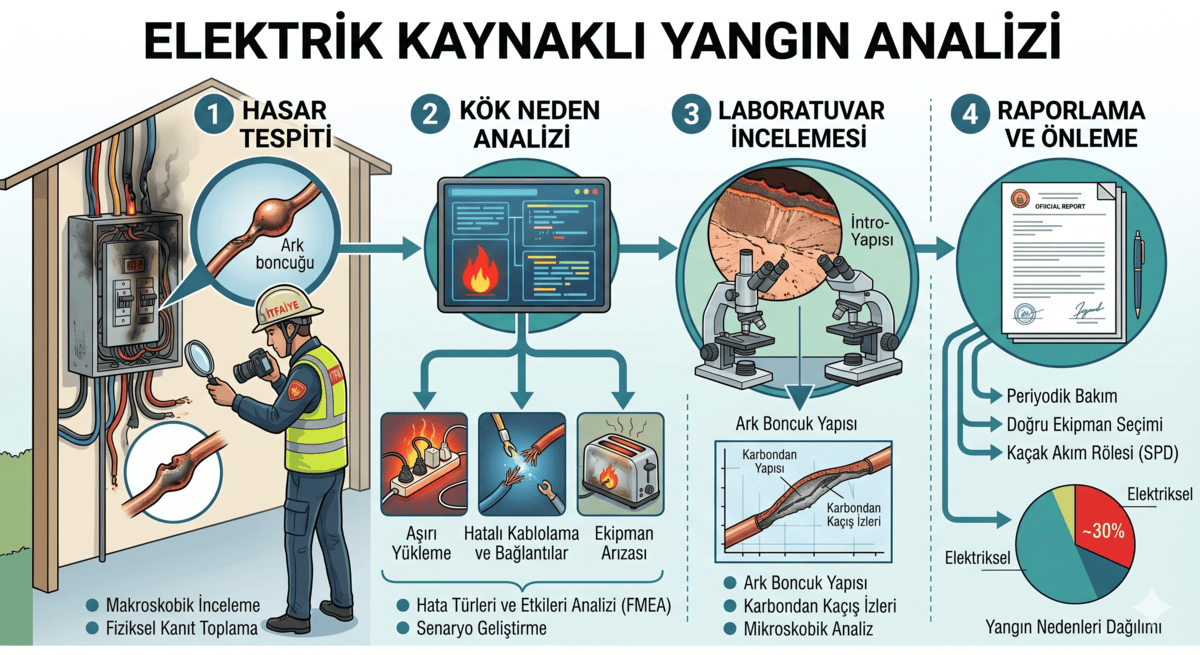 Elektrik Kaynaklı Yangın Analizi - Yangın Kriminal uzman inceleme hizmeti